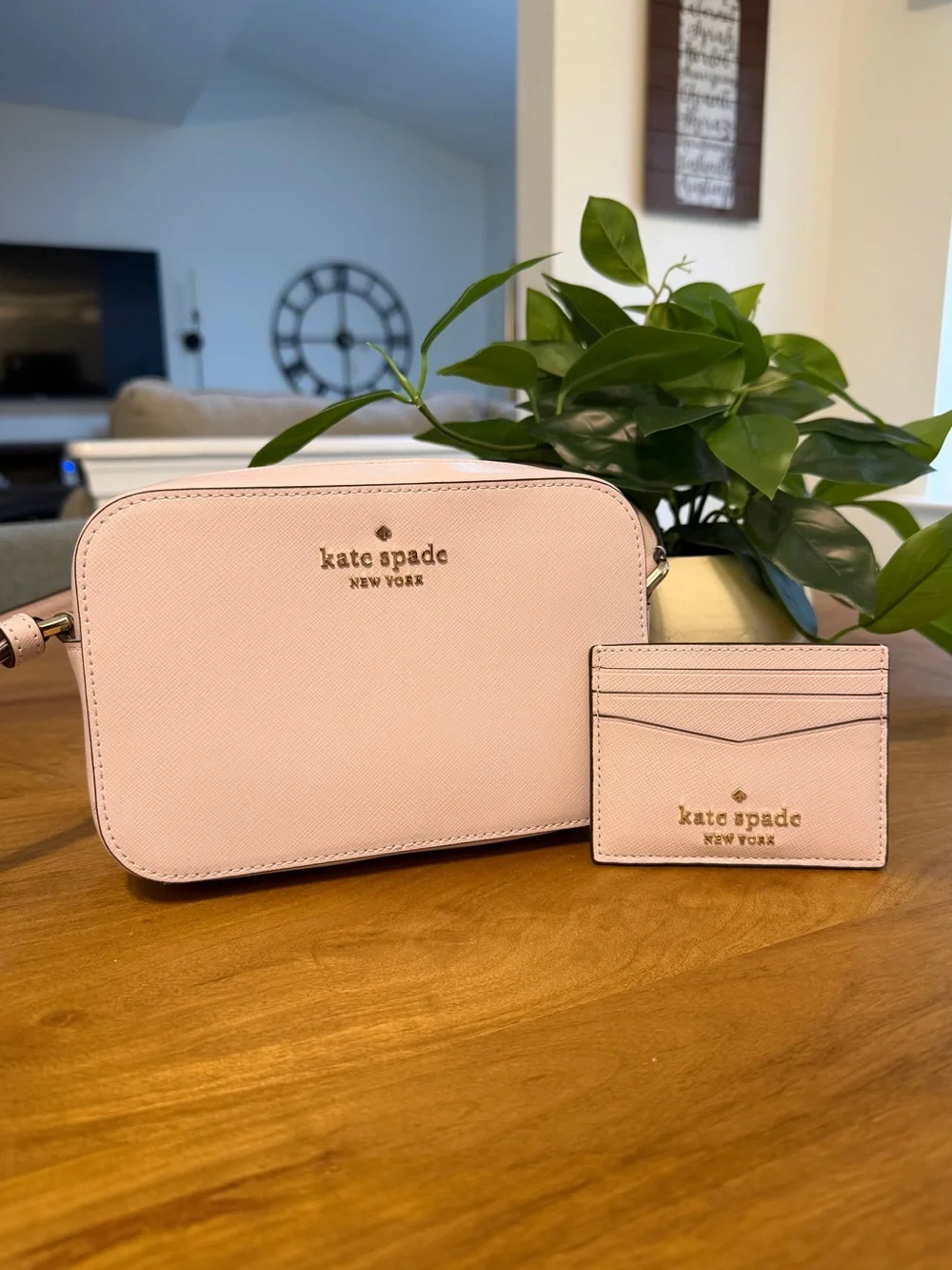 Kate Spade Purple/Lilac Leather Crossbody & Cardholder